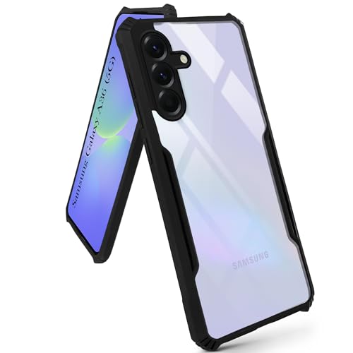 Image of Jkobi Back Cover Case for Samsung Galaxy A36 5G (Shockproof with Polycarbonate Clear Panel | Professional Black)