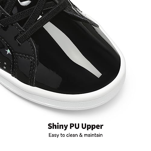 Dream Pairs Kids Girls Sneakers Toddler Little Kids Storybook Discostar Tennis School Walking Shoes,Size 1 Little Kid,Black,Sdfs2210K thumb #2