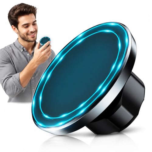 Mounti Magnetic Phone Mount Base Compatible with MagSafe 17mm Ball Socket Auto Bicycle Wall All-Weather Accessory Black Chrome Finish