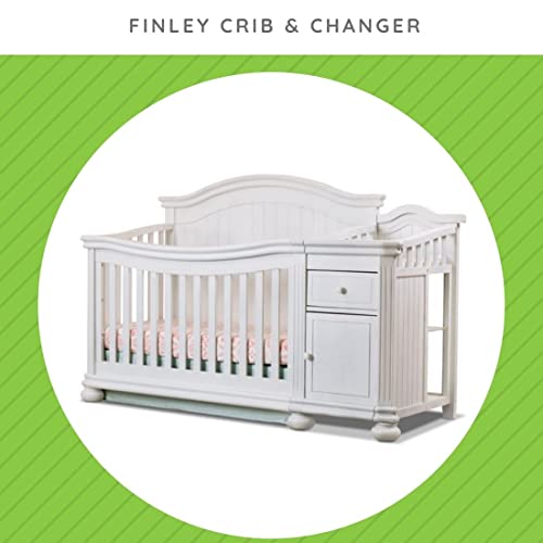 Image of Toddler Bed Safety Guard Rail for Sorelle Convertible Cribs - Solid Wood Rail for Convertible Crib to Toddler Bed Conversion - Safety Bed Rail for Children (Model #137, White)