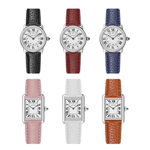 Image of Genuine Leather Watch Band Hand-Stitched Texture Padded Italian Leather Strap Quick Release 12mm 13mm 14mm 15mm 16mm 17mm 18mm 19mm 20mm 21mm 22mm 23mm 24mm Replacement Band for Women Men