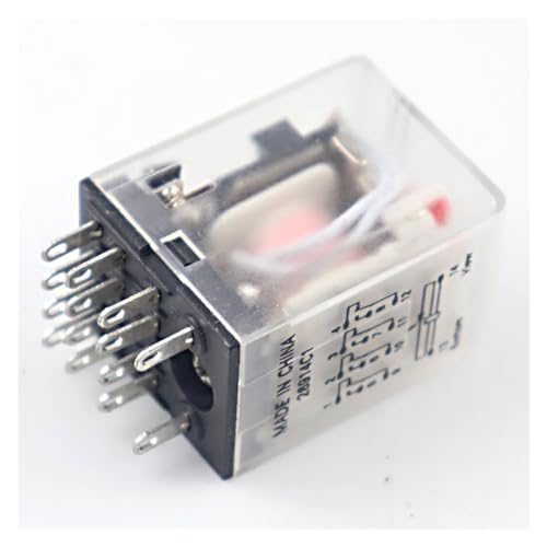 Relé MY4NJ AC110V mini relé electromecánico 14 pines con base de conexión 3