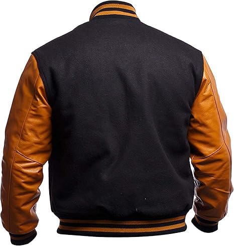 Image of Letterman Varsity Jackets for Men, Baseball Bomber Jackets, High School Letterman Jackets, Warm Wool Outerwear