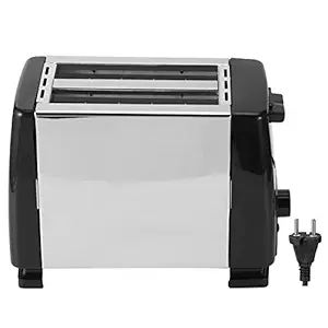 2 Slice Bread Toasters, Black Bread Toasters, 6 Gears Temperature Control for Home Bakery