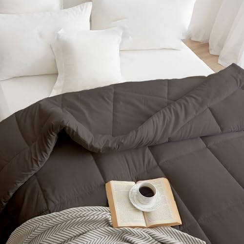 Image of Razzai Restful Sleep Microfiber Summer Season AC Comforter 110 GSM Dark Grey King Size (92 inch x 106 inch Inches /233cm x 269cm)