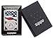 Zippo America Stamp on Flag High Polish Chrome Pocket Lighter