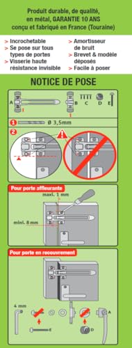 Entrebâilleur de porte bronze vieilli style authentique - 6