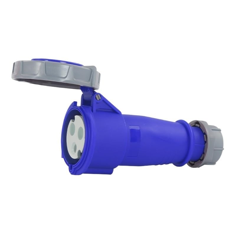 IP67 Waterproof Aviation Plug Connector 3 core 32A Three-Phase Explosion-Proof Industrial Socket 220V(Connector Set)