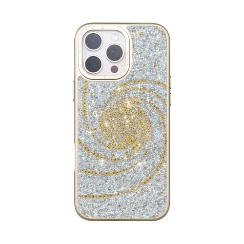 GLOWFATE iPhone 17 16 15 Pro Pro Max �Ή� �P�[�X �y���R�̋P���z ������ ���� �N���X�^�� �ґ�ȋP�� ���� �����̎� �A�j�}�� MagSafe�Ή� �ϏՌ� ���^���{�^�� [Light Nature �V���[�Y] (��