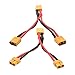 Maixbomr Short XT60 Parallel Battery Connector Cable,14AWG XT60 Male to Female Y Splitter Adapter Cable,10cm/3.93inch for RC Multicopter Quadcopter