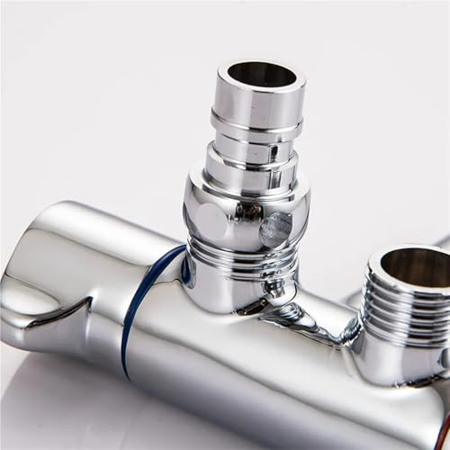 Válvula angular de tres vías G1/2 para renovar accesorios de baño 6