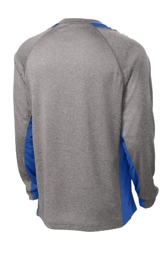Joe's USA Men's Long Sleeve 2-Color Heather Athletic Shirts in 10 Colors. Sizes XS-4XL2