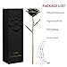 SW Rose Gifts for Women Forever Black Gold Dipped Rose 24k Gold Plated Eternal Flower Rose Birthsday for Her Mom Women Anniversary Valentines Day Mothers Day