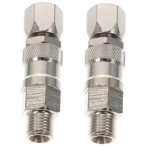 Peinture à l'aérographe raccord tuyau pulvérisateur acier inoxydable 2pcs