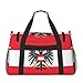 Duffle Bag For Travel Austrian Flag Travel Bag Carry On Bag For Womens Mens Gym Weekender Overnight Trips