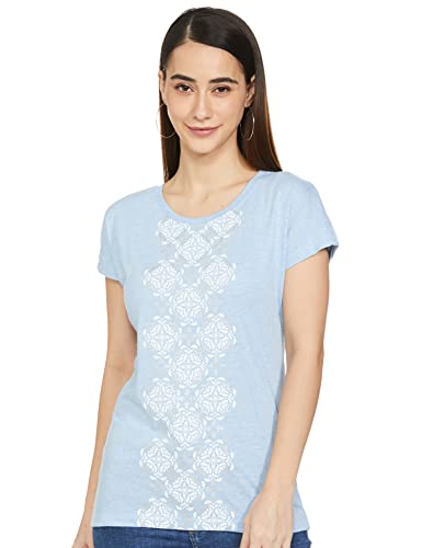 Image of Max Women Regular Fit Graphic Printed Round Neck T-Shirt