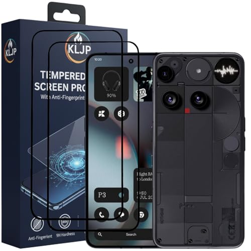 Image of Military-Grade Gorilla Tempered Glass For Nothing Phone 3 With Installation Kit | Edge to Edge Coverage | Black (Pack Of 2)