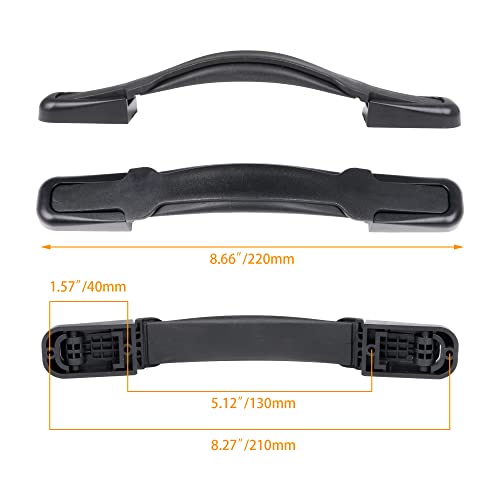 BQLZR Flexible Strap Suitcase Luggage Black B121 Replacement Handle with Screw 220mm4