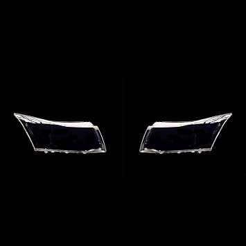 A Pair Car Headlight Cover Compatible with Chevrolet Cruze 2009 2010 2011 2012 2013 2014 Headlight Lenses Replace Original Lampshade Headlamp Shell Cover