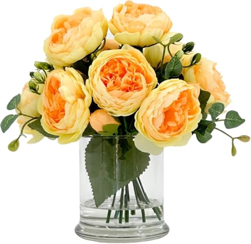 Flores secas exóticas y peonía artificial de imitación premium para decoración