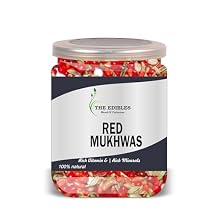 THE EDIBLE Red Mukhwas 300 Gram Airtight Container