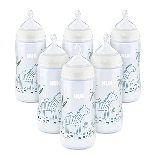 Image of NUK Smooth Flow Anti Colic Baby Bottle, 10 oz, 6 Pack