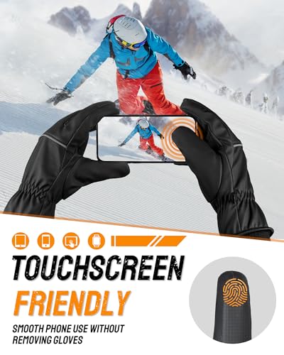 GXCROR Waterproof Winter Gloves for Men & Women, Touchscreen 3M Thinsulate Thermal Gloves $9.99 + 50% Off Code UDUKC0Q5 - image 5
