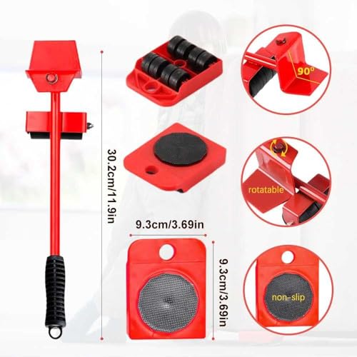 Deslizadores de muebles resistentes con elevador de altura ajustable para carga pesada 6