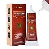 Wqapey Leather Glue, 4.32oz Flexible Clear Adhesive for Leather Repair, Shoe Glue for Boots, Bags, Furniture, Waterproof & Strong Bond, Non-Yellowing,