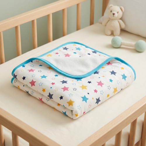 Image of New Born Baby Sleeping Bag with 2 Swaddles and Blanket | 0-6 Months | Pack of 4 | New Born Baby Essentials |