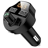 🍭 Amplia compatibilidad: El transmisor FM Bluetooth para automóvil es compatible con la mayoría de los dispositivos habilitados para Bluetooth, admite reproducción de música a través de Bluetooth, tarjeta TF y disco USB y detectará y reproducirá automáticamente la música en formato MP3 / WMA / FLAC / WAV / APE. Ampliamente compatible entre cualquier dispositivo compatible con bluetooth y automóviles en 12-24V.
