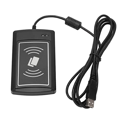 Lector de Tarjetas Inteligentes con Antena incorporada, Distancia de Lectura de 50 mm y Velocidad de 106 kbps: USB de 5 V CC, sin Contacto, Carcasa de plástico para PC, para Pago