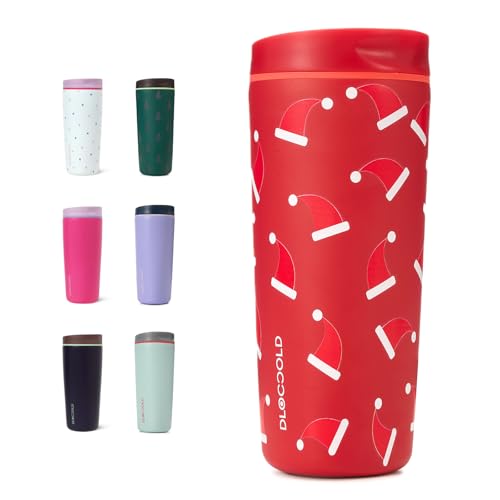 DLOCCOLD Insulated Stainless Steel Coffee Tumbler with Spill Resistant Lid, Reusable Iced Coffee Cup, Cup Holder Friendly Travel Coffee Mug, 20oz
