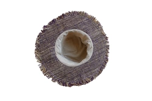 Image of Hemp Sun Hat Wired Wide Brim Big Sizes M /L /XXL Farmers,Raw Hemp Natural Garden Summer Hippie hat