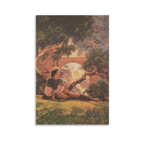 Poster sur toile déco Maxfield Parrish tableau mural chambre 40x60
