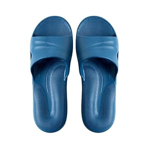 XUSHI Thuis Slippers, antislip, geschikt voor badkamer, douche, zwembad, keuken, moederschap Slippers, Heren Slippers, Blauw 35-45 (Maat: 38)