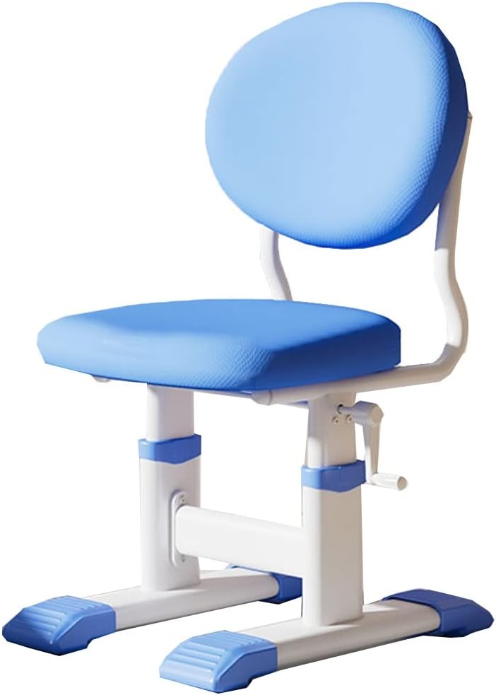GIZNXBA Kids Desk Chair, Height Adjustable Kids Task Chair, Designed for Interactive Workstation, Universal Children's Ergonomic Seat, 3-18 Years Old, for Bedroom Home (Color : /Blue)