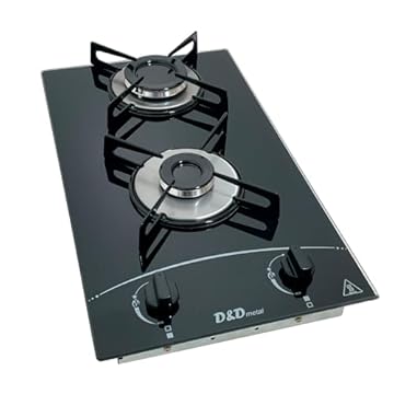 Fogao Cooktop gás 2 bocas automatico (Preto)