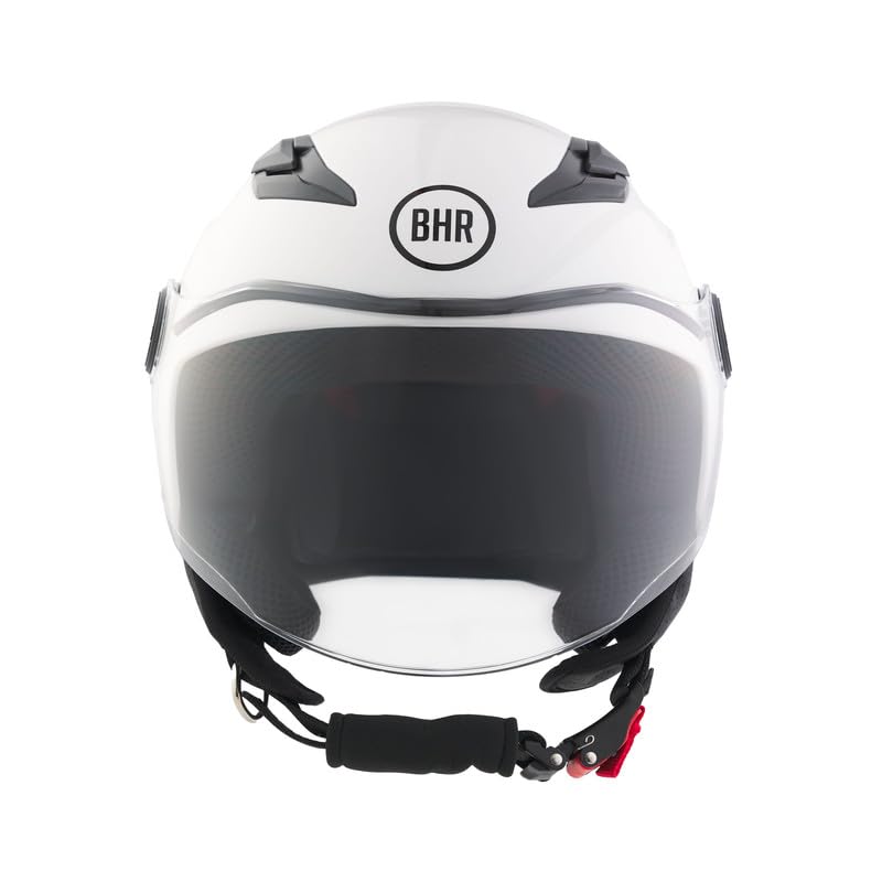 Kask motocyklowy dziecięcy Half Jet, BHR 838 dzieci, skuter kask dla dzieci ECE 22.06, osłona antyzarysowań i mikrometryczna wyzwalacz