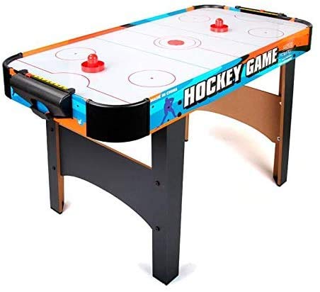 LH Toys Luxury Air Hockey Table Air Flow Indoor Competition Ice Hockey Game Table With Powerful Fan And Cool Graphic Design Air Hockey Game Table