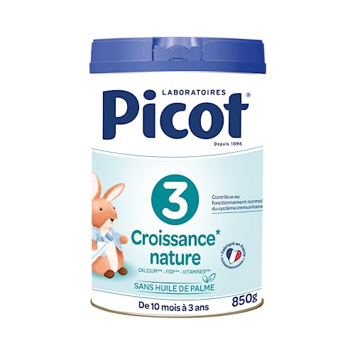 PICOT Leche estándar de crecimiento, 850 g, leche en polvo para bebés – Leche para bebés de 10 meses a 3 años