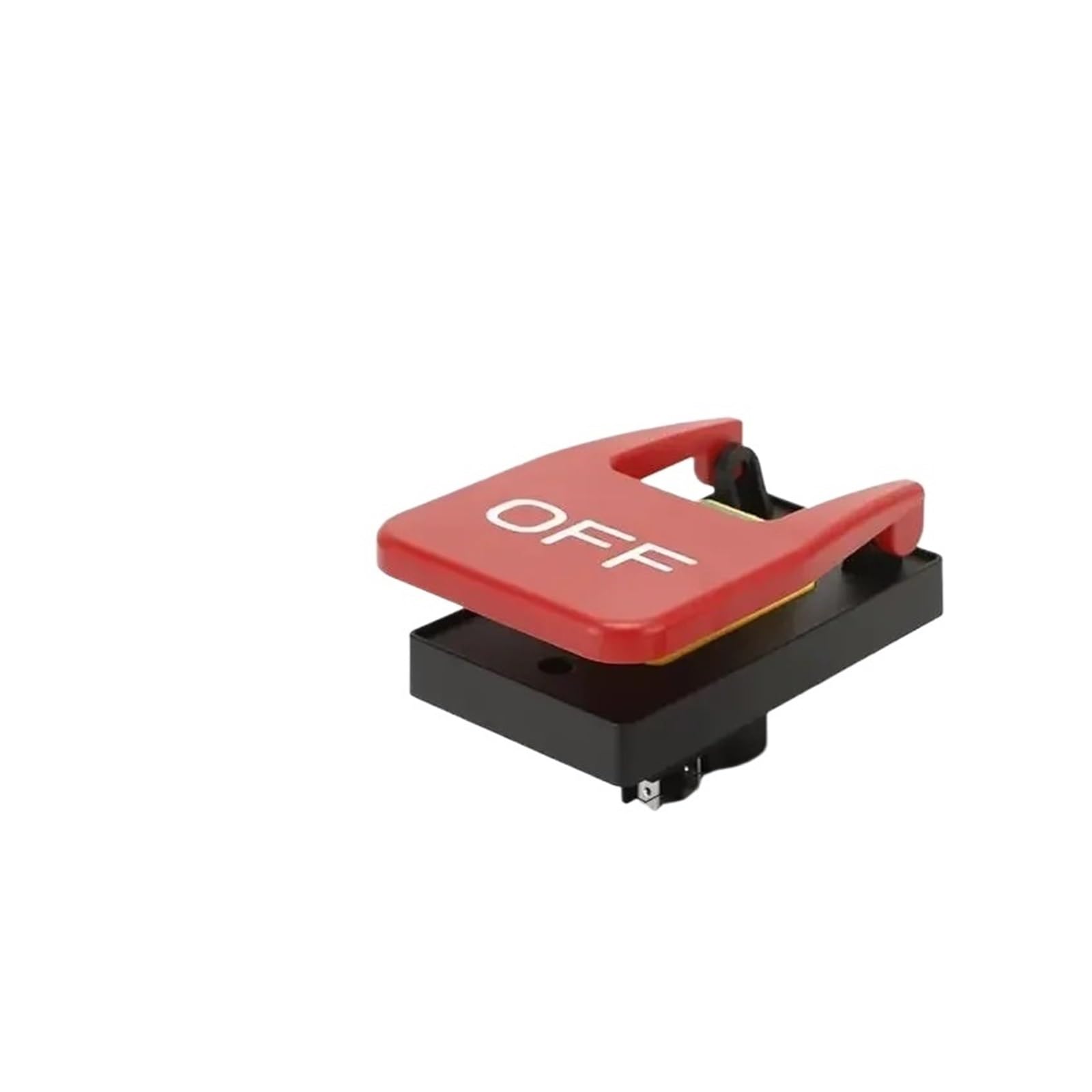 AARTERZZA Emergency Stop Switch Off-On Red Cover Emergency Stop Push Button Switch 16A Power-Off/Undervoltage Protection Electromagnetic Start Switch(ZCD-02E)
