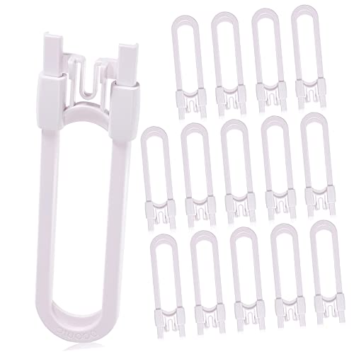 Verrous de sécurité en forme de U HEMOTON pour bloquer les portes et tiroirs de la maison - 15 pcs