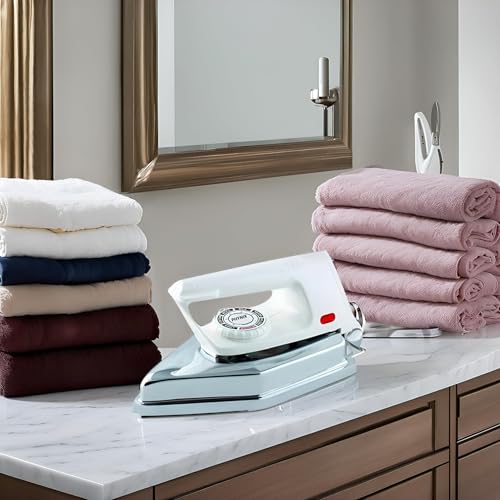 Image of Phynix 3.5 KG Heavy Weight Automatic Steel Iron for clothes Electric Press Box | 1000 Watts | 2 YEAR WARRANTY |for Home, Laundry, Tailors, Drycleaners, Industrial Textile, Hotels and Cloth Shop