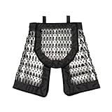 OYDL Tactical Skirt Armour Crotch Armour Protector, Medieval Knight Samurai Warrior Combat Defense Gear (Set of 4/Silver)