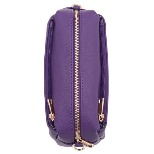 Image of FashionPuzzle Triple Zip Small Crossbody Bag