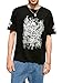 SHENHE Men's Gothic Graphic Tops Y2K Cross Print Short Sleeve Crewneck Rave Tops Christian Tshirt Black Medium