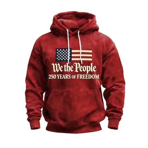 Sudadera con capucha para hombre en color rojo talla L ideal para entretiempo