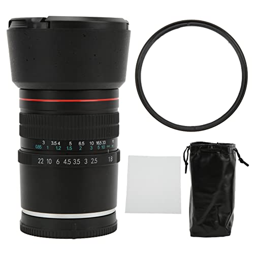 85mm F1.8ポートレートレンズ、中望遠ポートレートレンズEマウント6ブレード9要素7グループポータブル85mm F1.8 forA6400ミラーレスカメラ