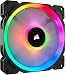 Produktbild Corsair LL140 RGB LED PWM PC-Gehäuselüfter (140mm Dual Licht Loop RGB LED, Einzelverpackung) schwarz, 1 x140 mm Lüfter